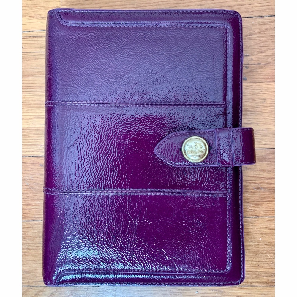 Coach Patent Leather Planner
